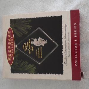 1995 Hallmark Acrylic Twelve Drummers. Drumming.